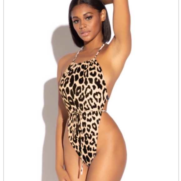 Cheetah One-Piece Bathing Suit - Picture 1 of 3